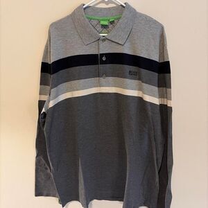 BOSS Hugo Boss men's long-sleeve polo shirt